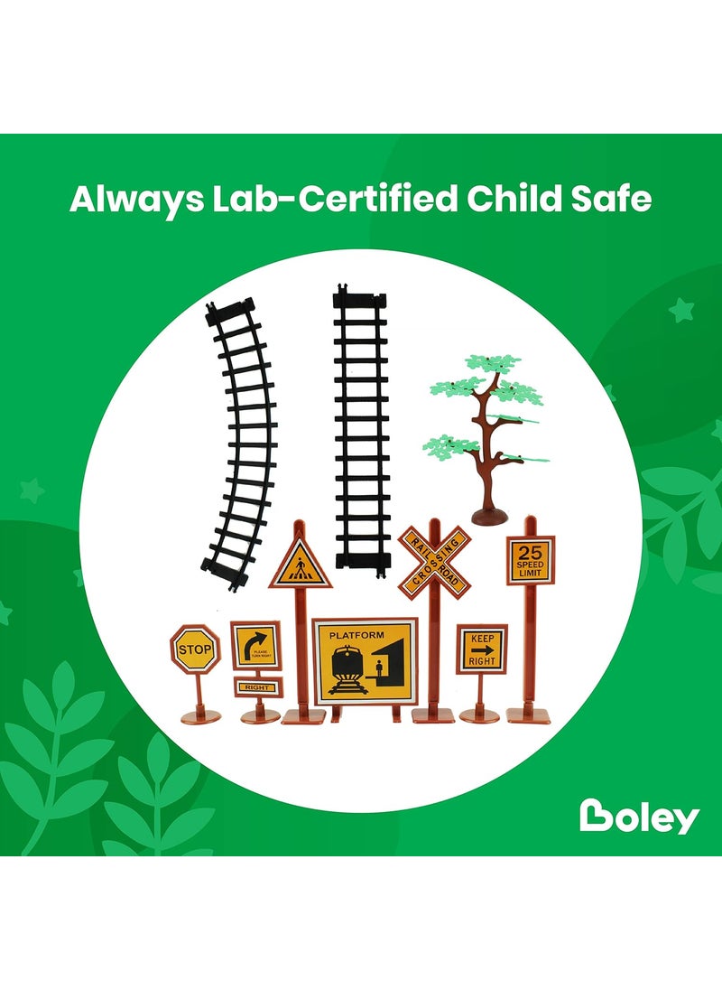 BOLEY Boley Classic American Kids Train Set  40 Pc Electric Train Toy and Track Set for Ages 3  - Image 4