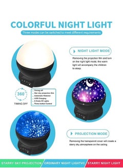 MIXDE Star Projector Night Light Projection Lamp for Kids Bedroom, Room Decor for Child  - Image 5