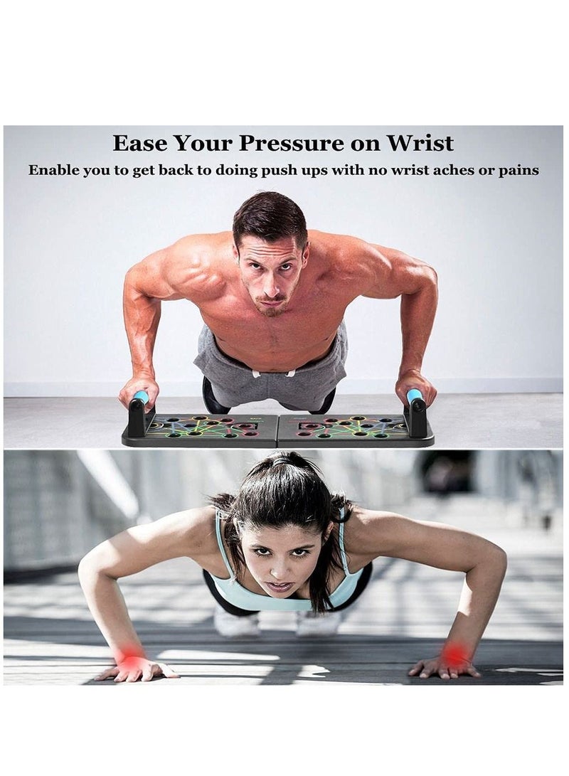 Maston 10 in 1 Push Up Plank with Resistance Band Portable Foldable Muscle Home Indoor Outdoor Strength Training Equipment - Image 4