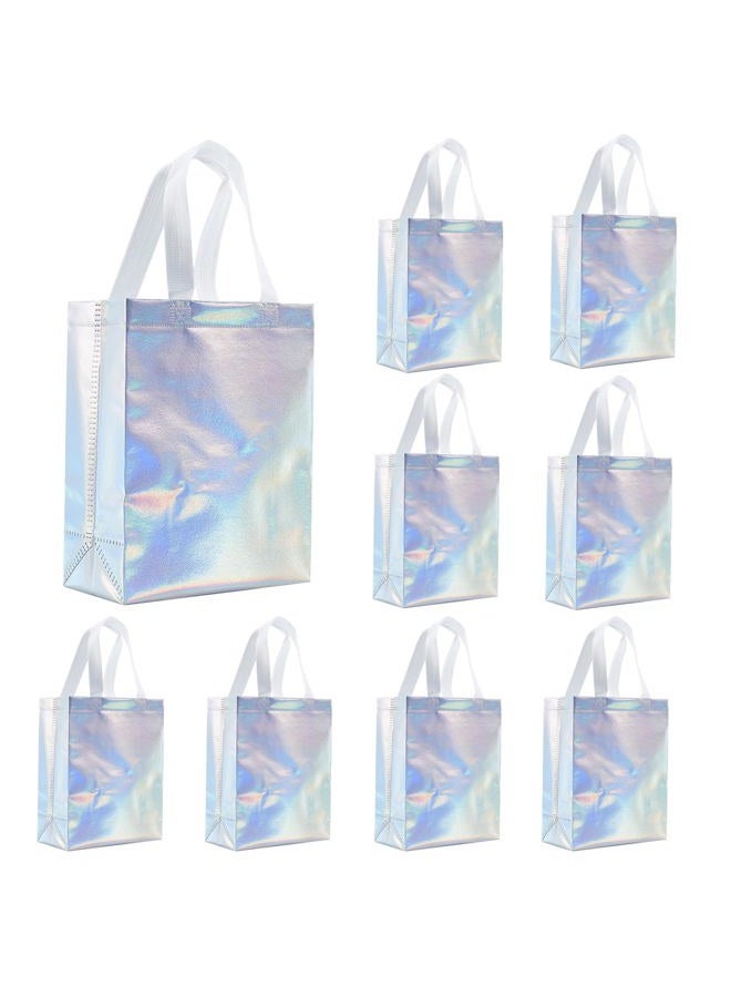 Tendwarm 12 Pcs 8x4x10 Inches Reusable Iridescent Gift Bag Favor Bags for Party Wedding Christmas Medium Size - Image 4