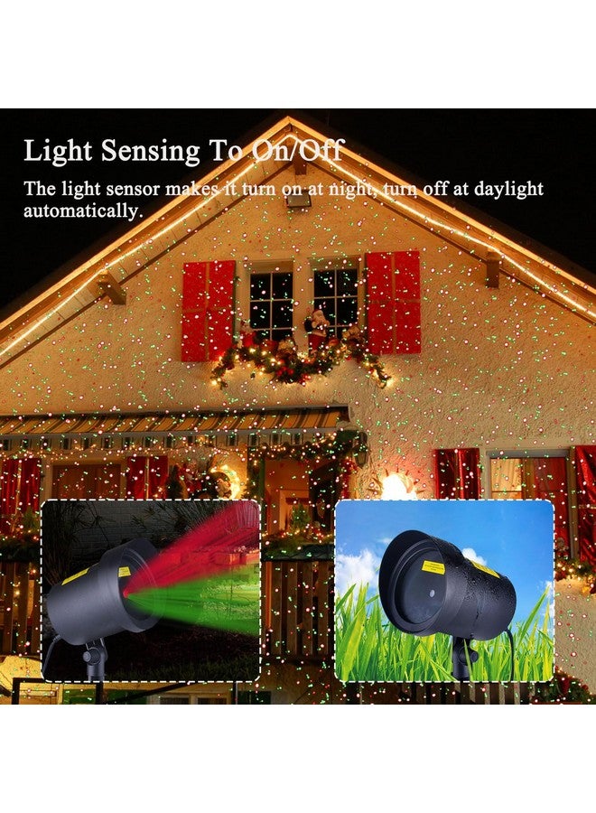 Fisca Laser Christmas Projector Lights Outdoor, Waterproof Red and Green Star Lights Projector Decoration for Christmas Indoor Holiday Birthday Party - Image 2