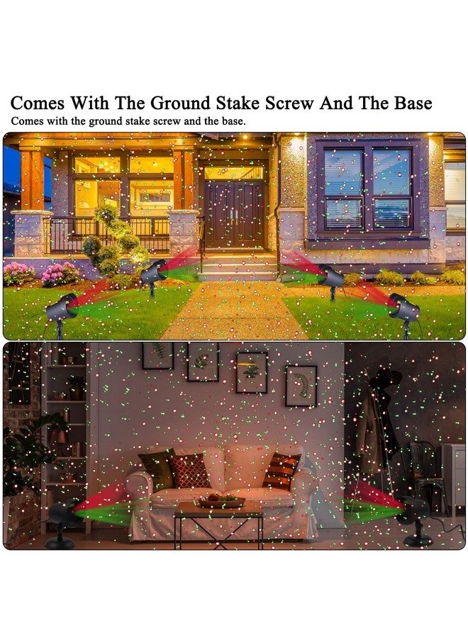 Fisca Laser Christmas Projector Lights Outdoor, Waterproof Red and Green Star Lights Projector Decoration for Christmas Indoor Holiday Birthday Party - Image 4