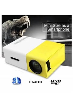 TIGER Mini Projector Full HD 1080P LED Projector Home Cinema Theater – High Resolution LED Projector with USB, SD, AV, HDMI Slots – Compact, Portable, Stylish (Yellow) for Movie Nights, Gaming, and Presentations  - Image 5