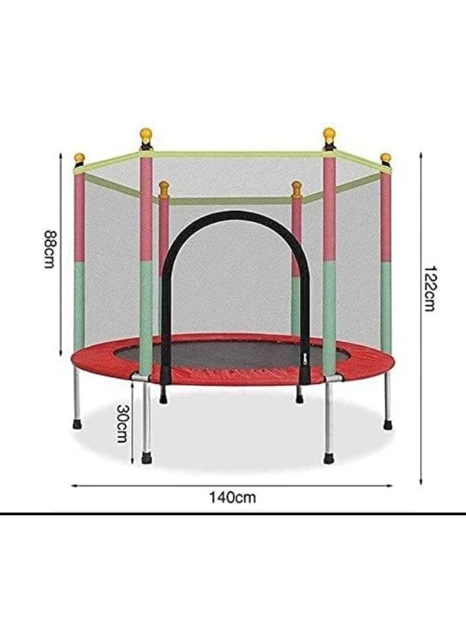 Generic - Children's Net Pad Trampoline with Enclosure - Support 200kg - Image 1