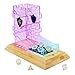 ENHANCE Tabletop LED Dice Tower with 7pc Dice Set for RPG Games Clear Gaming Set LED Lit Rolling Tray with Bamboo Base and Castle Tower Design Roll Up to 14 at Once Great for Game Night - Image 2