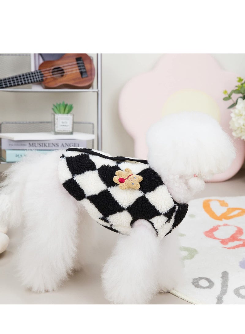 Excefore Cute Dog Coat For Winter,Super Soft Dog Winter Warm Coat, Pet Sweatshirt Jacket for Cold Wheather for Small Medium Dog Cat Clothes Apparel (Black,M )  - Image 3