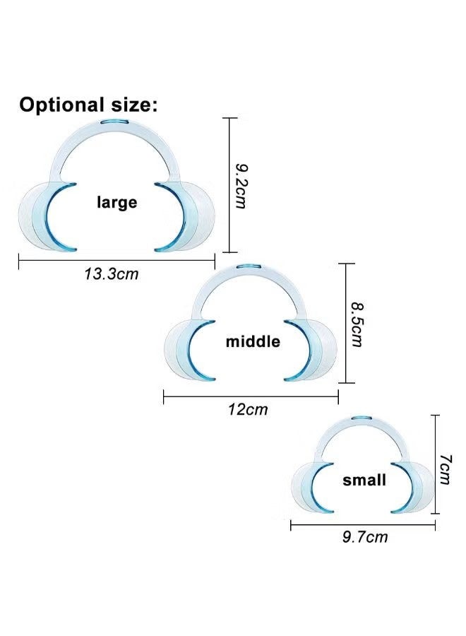 YJ 10 Piece Opener Dental Cheek Lip Retractor for Mouth Guard Blue 0.04kg, Blue, Large, Medium, Small Three Models - Image 3