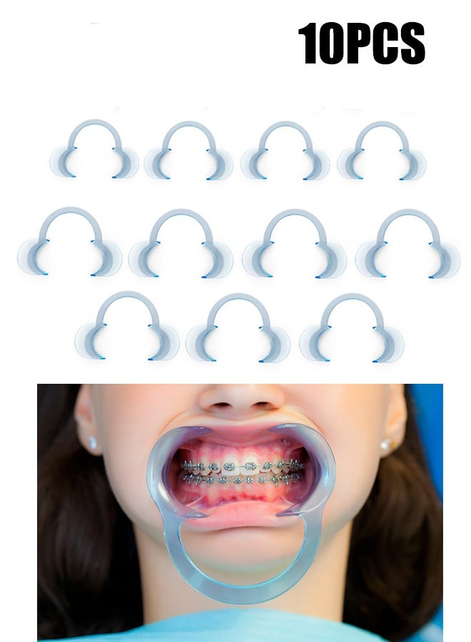 YJ 10 Piece Opener Dental Cheek Lip Retractor for Mouth Guard Blue 0.04kg, Blue, Large, Medium, Small Three Models - Image 1