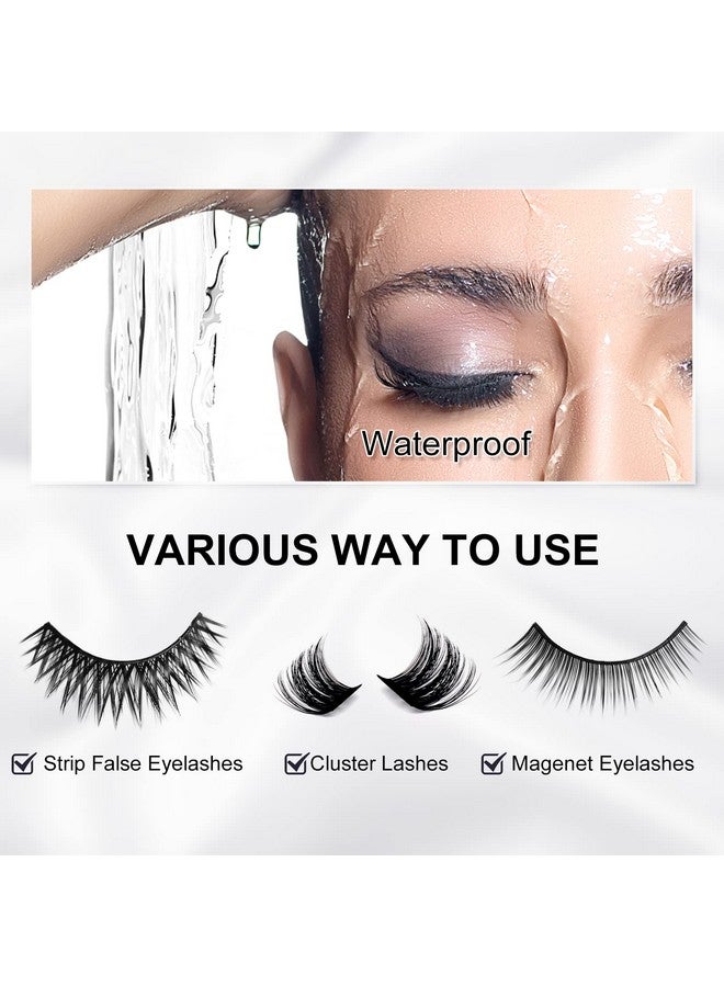 FADLASH غراء الرموش للرموش الصناعية غراء رموش قوي للغاية غراء رموش أسود للرموش الصناعية شريط غراء رموش مقاوم للماء احترافي خالٍ من اللاتكس للعيون الحساسة - Image 4