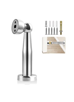 SYOSI Magnetic Door Stop Chrome Stopper Stainless Steel Holder Catch 7.3 Inch Tall Doorstop Floor Wall Mounted Heavy Duty Stoppers 1 Pack  - Image 1