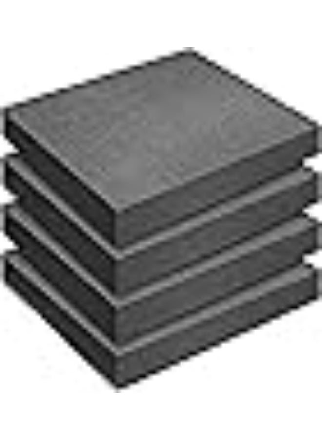 4 قطع من إسفنج التقاط ونزع الورق - إسفنج التقاط الورق - إسفنج ورقة مكعب مسبقة النتف مع قاعدة للاستخدام في صناديق ألعاب الطاولة ودرج التخزين (المقاس: 12 × 12 × 2 بوصة)