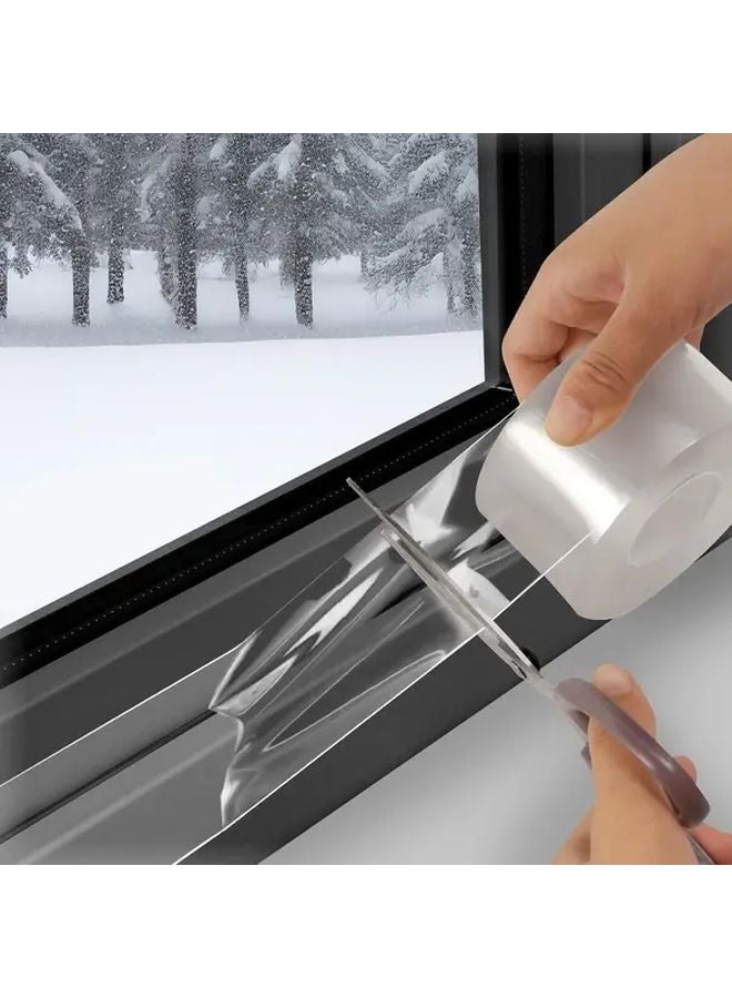 Variant Transparent Window Weather Sealing Tape 2 Inch x 33 Feet Removable Adhesive Draft Blocker - Image 1