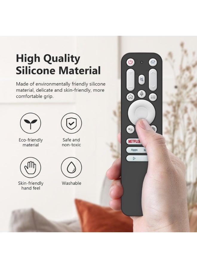 Soft Case Compatible with LG AKB76044412 Anti-Drop and Anti-Collision, Elastic Silicone Lightweight Shockproof Remote Protective Cover (Black) - Image 2