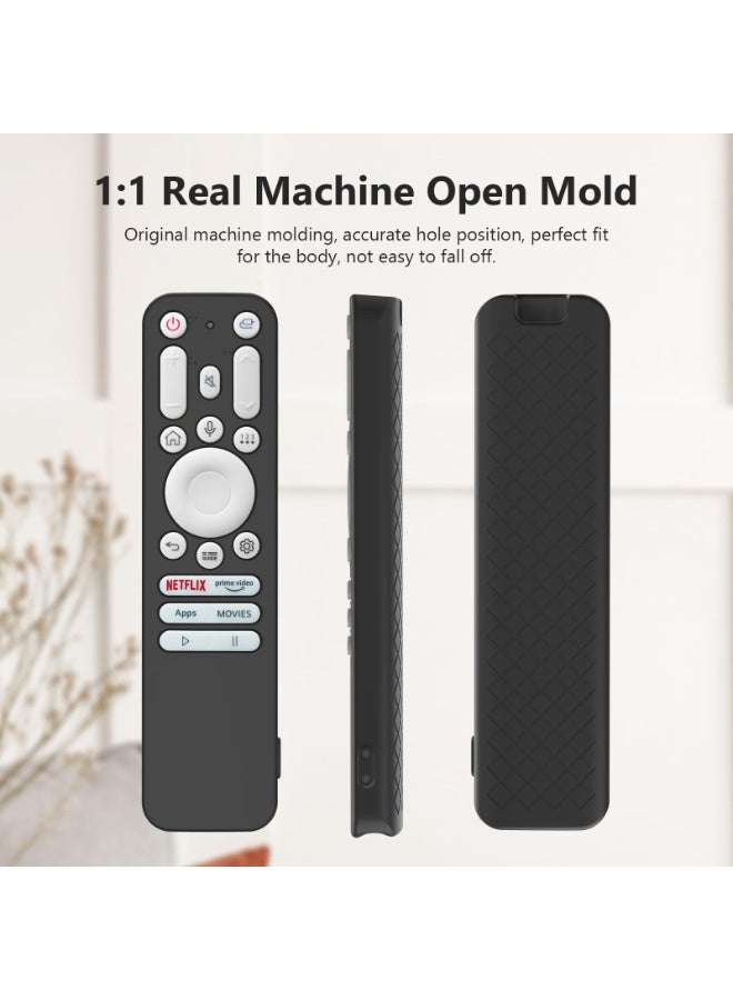 Soft Case Compatible with LG AKB76044412 Anti-Drop and Anti-Collision, Elastic Silicone Lightweight Shockproof Remote Protective Cover (Black) - Image 3