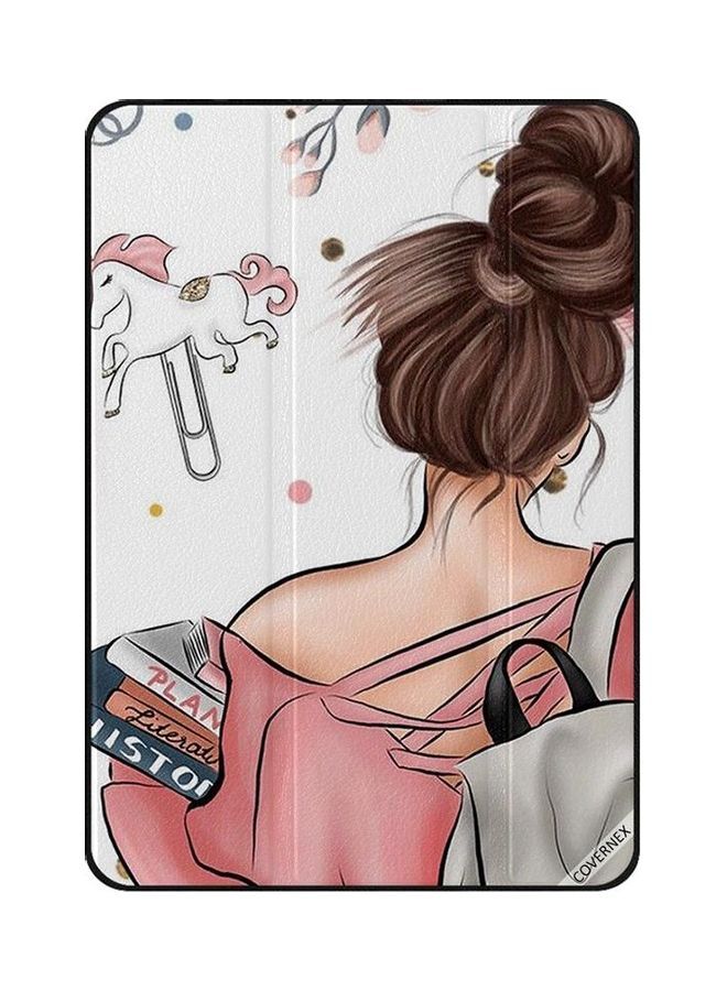 NIBEMINENT Girl Holding Books Protective Case Cover For Apple iPad Pro 2nd Gen Multicolour - Image 1