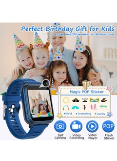 Generic Kids Smart Watch, Smart Game Watch with 24 Games, HD Touch Screen, Video, Camera, Music Player, Pedometer, Flashlight, Alarm Clock,  Kids Watches for 5-12 Year Olds Boy/Girl (Dark Blue)  - Image 5