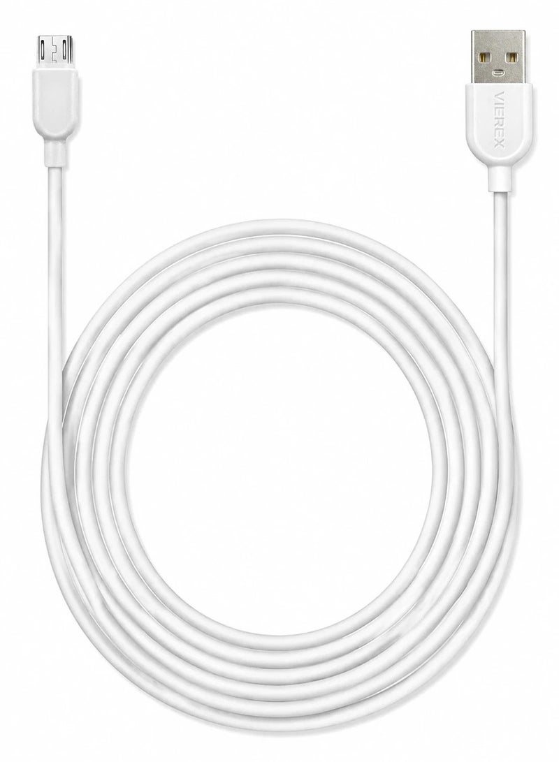 Vierex VC-3 Fast Charging Micro USB Cable 2.4A USB 480Mbps Data & Sync Cable for Android Devices, 2m - Image 4
