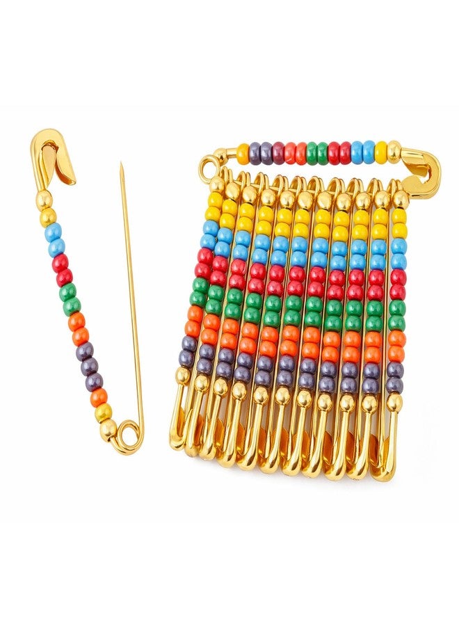 THANUS CRAFT THANU'S CRAFT Beads Safety Pin Saree Pony Drapping Brooch Chira Sadi Pin for Women - Image 1
