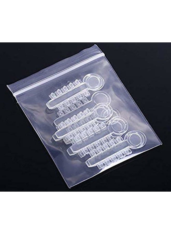 DentalSmile 100 قطعة من الأوتاد الدوارة التقويمية حزام الربط وسادة دوارة مطاطية مرنة للأسنان (شفافة) - Image 4