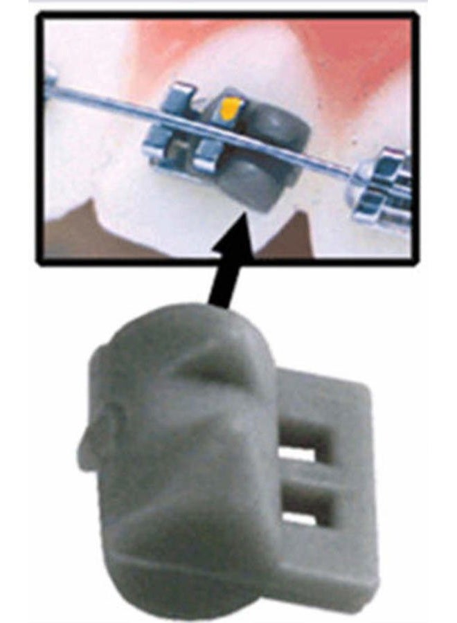 DentalSmile 100 قطعة من الأوتاد الدوارة التقويمية حزام الربط وسادة دوارة مطاطية مرنة للأسنان (شفافة) - Image 5