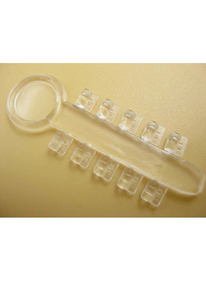 DentalSmile 100 قطعة من الأوتاد الدوارة التقويمية حزام الربط وسادة دوارة مطاطية مرنة للأسنان (شفافة) - Image 3
