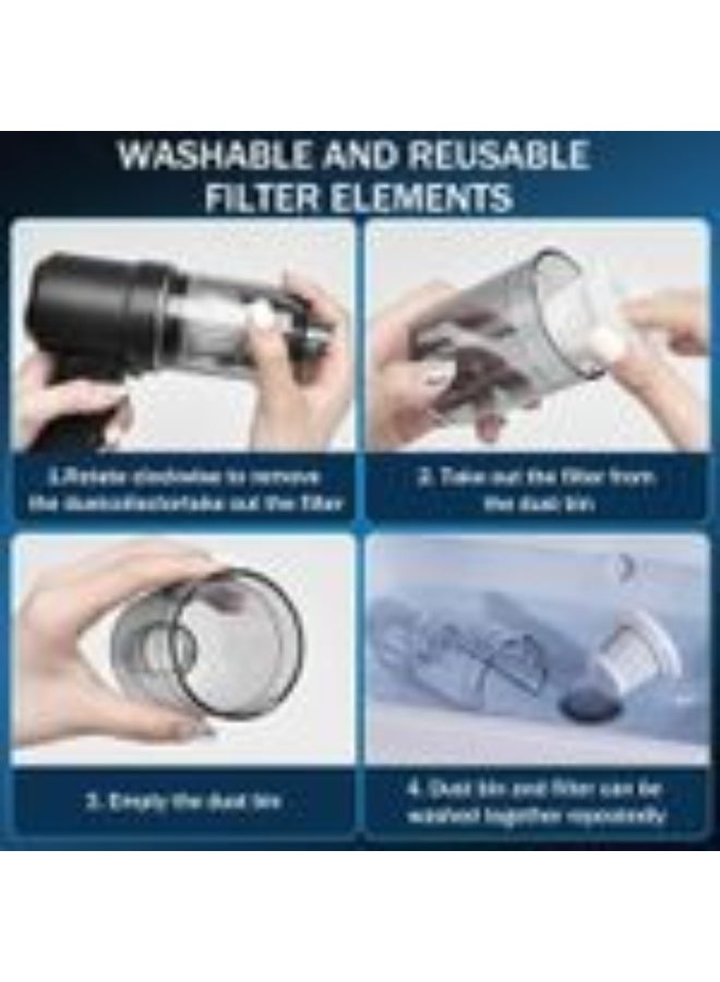 2-in-1 Cordless Handheld Vacuum Cleaner for Quick Everyday Cleaning - Image 4