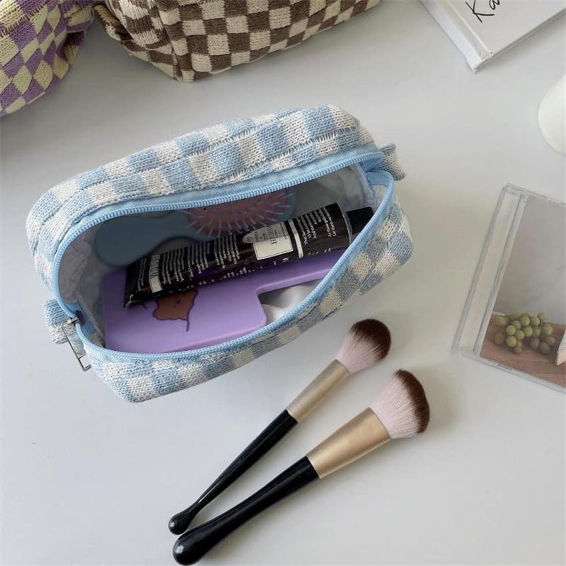 XPONNI Small Cosmetic Bag Cute Makeup Bag Y2k Accessories Aesthetic Make Up Bag Y2k Purse Cosmetic Bag for Purse (Black) - Image 5