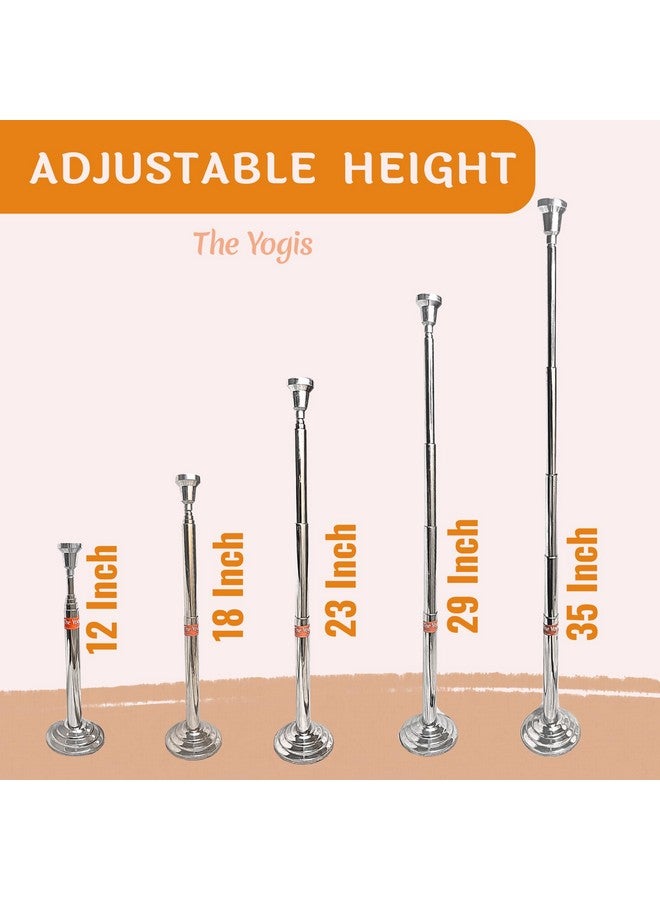 The Yogis حامل الشموع الفاخر من The Yogis™ المصنوع من الفولاذ مع شمعة وكوب لغسل العين - Image 4