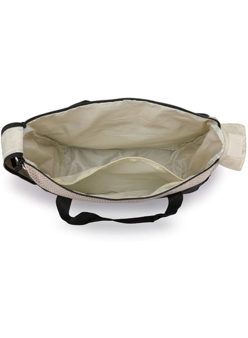 مجموعة حقيبة حفاضات الأطفال الأنيقة باللون البيج - Image 2