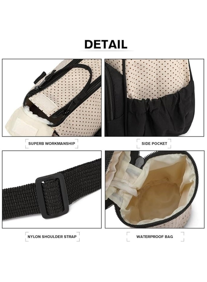 مجموعة حقيبة حفاضات الأطفال الأنيقة باللون البيج - Image 4