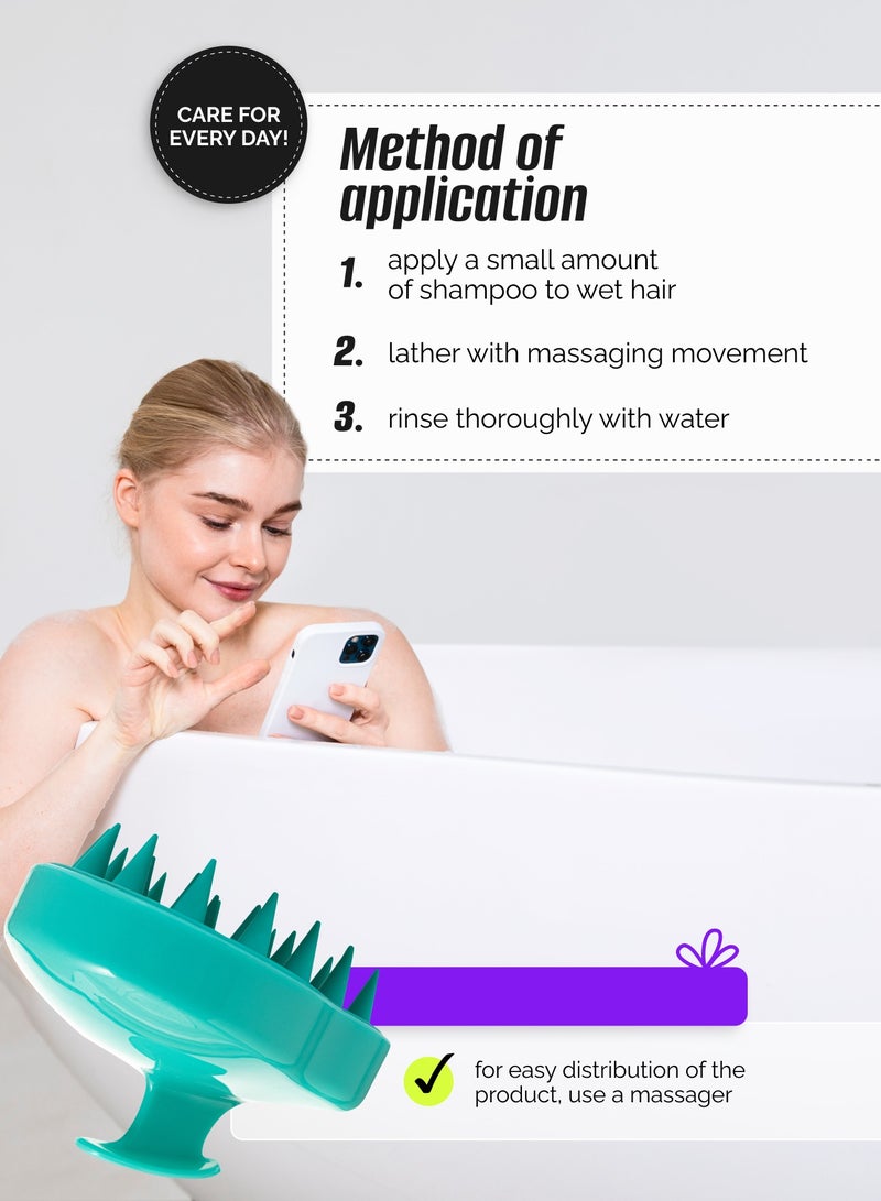 Tashe Hydration & Smoothing Hair Shampoo | Moisturizing Repair Shampoo with Hyaluronic Acid & Silk Proteins, 300ml  - Image 3