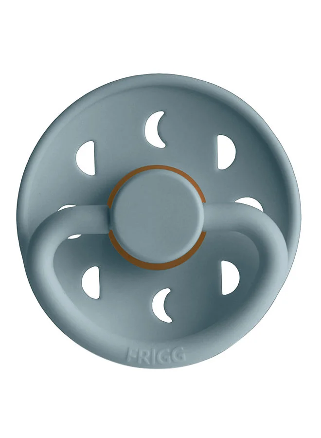 FRIGG Moon Phase Latex Baby Pacifier 0-6M 1-Pack Stone Blue Size 1