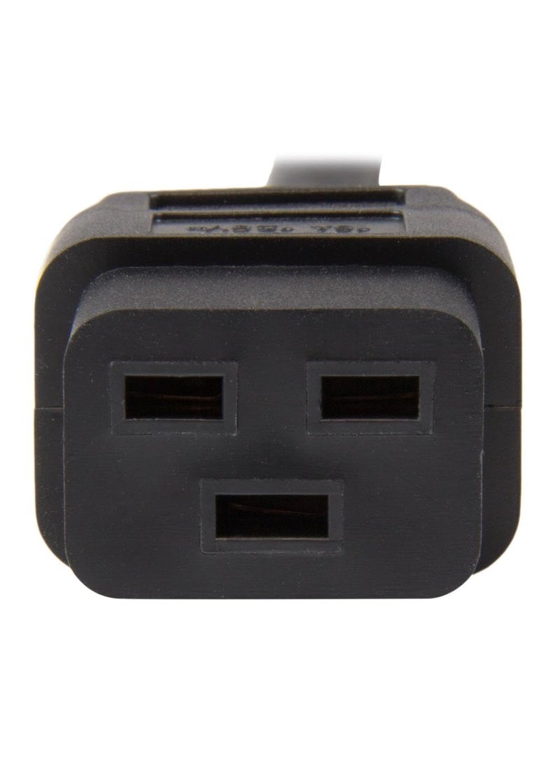 Startech.com StarTech.com 10ft (3m) Heavy Duty Extension Cord, IEC 320 C19 to IEC 320 C20 Black Extension Cord, 15A 250V, 14AWG, Heavy Gauge Power Extension Cable, HeavyDuty AC Power Cord, UL Listed (PXTC19201410)  - Image 5