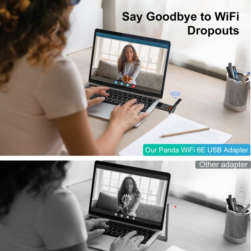 Panda Wireless PAU0F AXE3000 Tri Band (2.4/5 / 6 GHz) WiFi 6E USB 3.0 Adapter - Windows 10/11, Zorin, MX Linux, EndeavourOS, Mint, Ubuntu, Manjaro, openSUSE, Fedora, Kali and Raspbian - Image 3