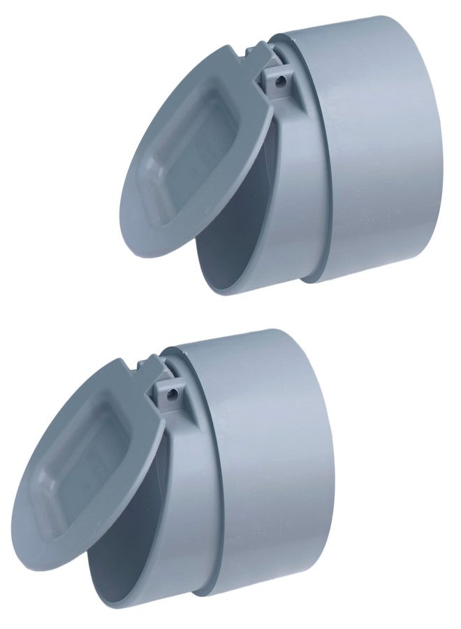 ES EKSAFAR ESEKSAFAR 2pc 90mm Drain pipe cap,PVC Backflow Valve, Anti Rats Cockroaches, Hose Non Return Water Valve Use For 90mm / 9cm/ 3.54 inch Outer diameter pipe fitting - Image 1