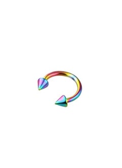 Fashionable spherical nose ring with horseshoe design to decorate the nose made of stainless steel