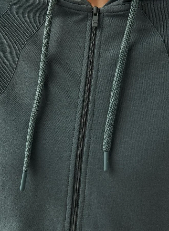 Splash Active  Women Regular Fit Zip Through Hoodie for Women | Best Price UAE