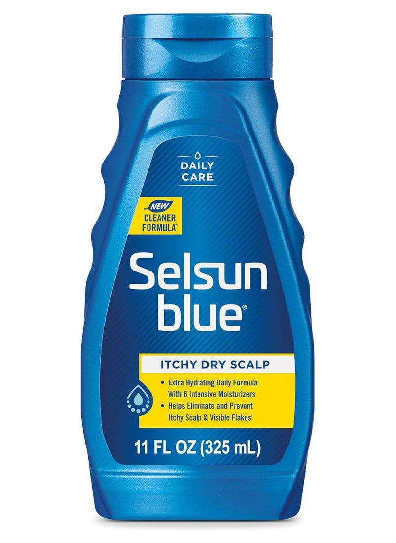 Selsun blue Itchy Dry Scalp Anti-dandruff Shampoo, 11 fl. oz, Extra-Hydrating Formula, Pyrithione Zinc 1%  - Image 1