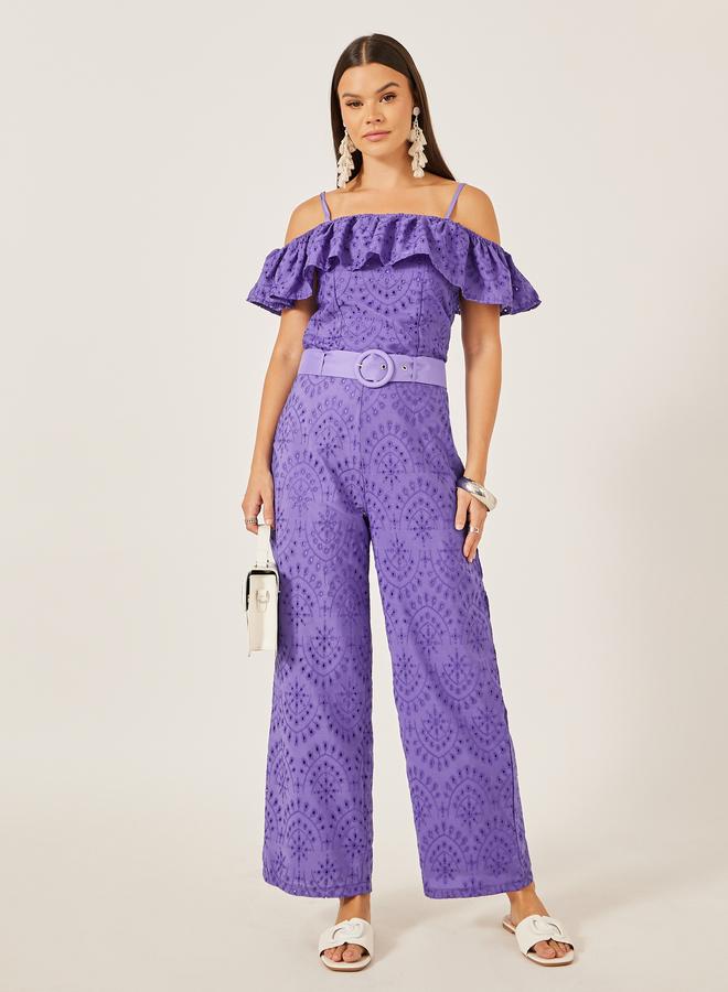 ستايلي بلوزة ستايلي مطرزة شيفلي بكتف مكشوف - Image 2