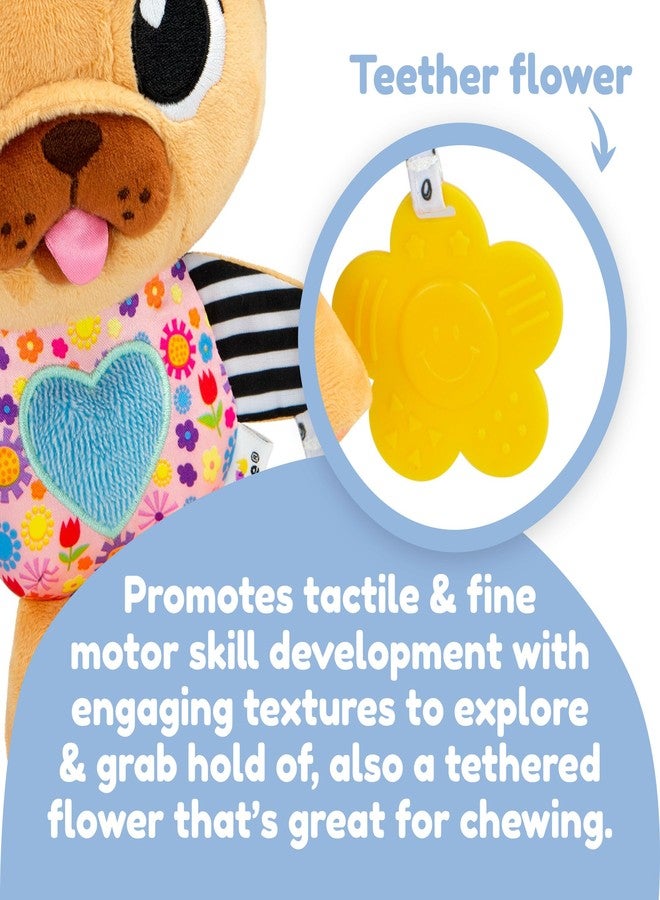 Lamaze Lovey The Pug Clip On Toy - Baby Sensory Toys for Stroller or Car - Developmental Stroller and Car Seat Toys - Includes Clip for On-The-Go Stroller or Car Seat Play - Ages 0 Months and Up - Image 4