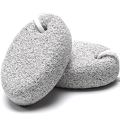 HOOMBOOM 2PCS Natural Pumice Stone for Feet, Lava Pedicure Tools Hard Skin Callus Remover for Men/Women Feet and Hands - Natural Foot File Exfoliation to Remove Dead Skin - Image 1