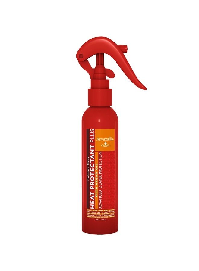 Arvazallia Heat Protectant Spray with Argan Oil - Professional Grade Thermal Protector, Leave-in Conditioner, Anti-frizz, and Shine Spray - Image 1