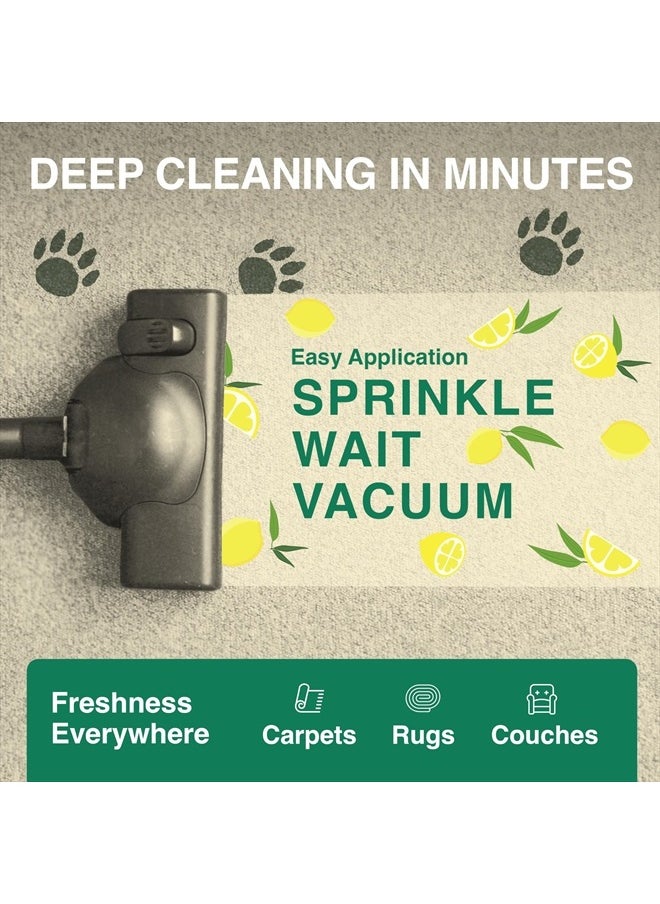 Good Natured Brand - Carpet Freshener & Deodorizer Powder | Pet Odor Eliminator for Strong Odor & Pet Urine | Fresh Natural Lemon & Eucalyptus Scent | Biodegradable, Safe for Homes with Pets - 31oz - Image 1