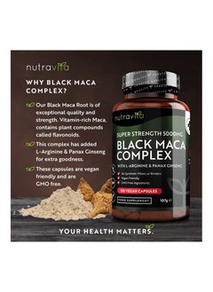 Nutravita Maca Root Capsules 5000mg (High Strength) – 180 Vegan capsules  - Image 2