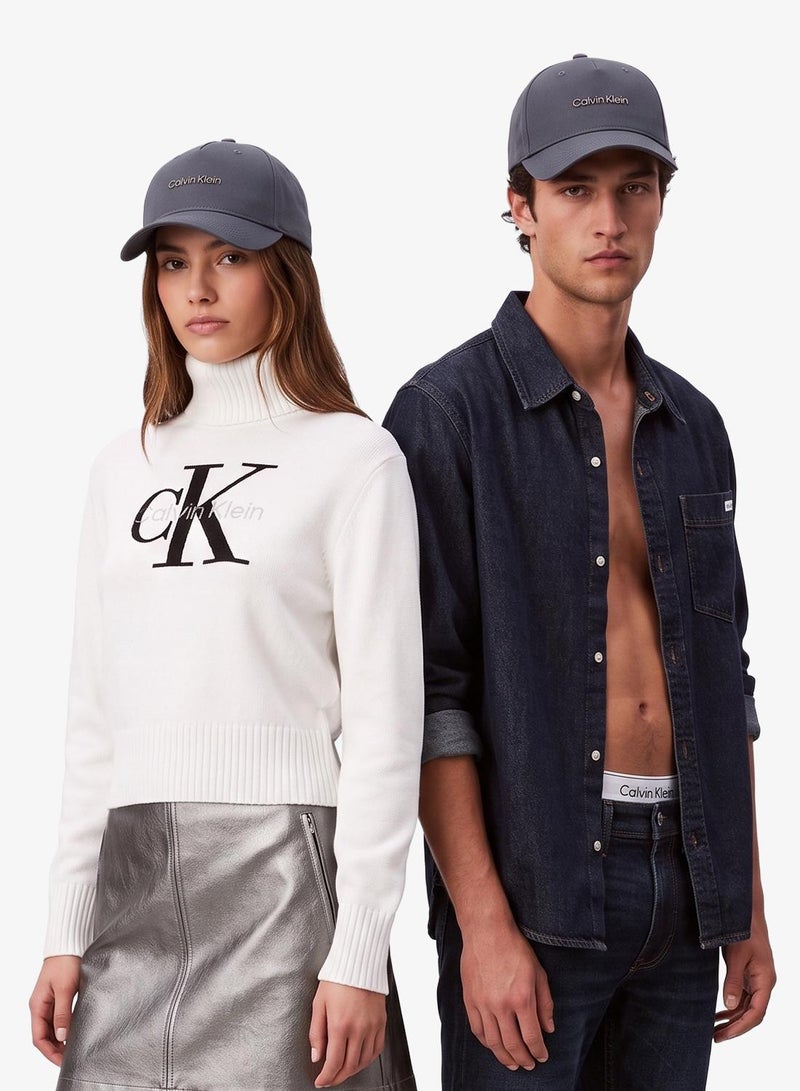 CALVIN KLEIN Metal Logo Twill Baseball Cap - Image 1