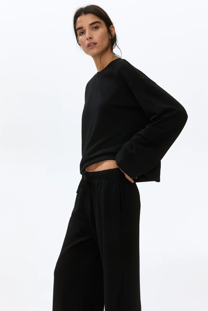 2-piece cotton sweatshirt set