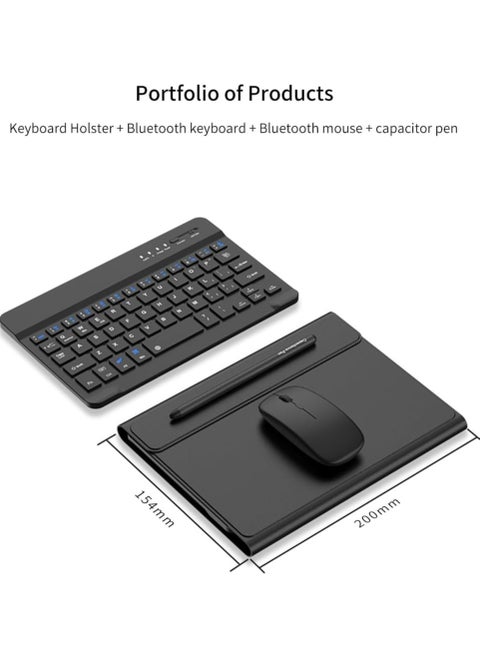 Samsung Galaxy Z Fold 5 Folding Screen Mobile Phone, Portable Bluetooth Keyboard Case + S Pen + Mouse + Keyboard, Stand Holster Pen Slot for Galaxy Z Fold 5