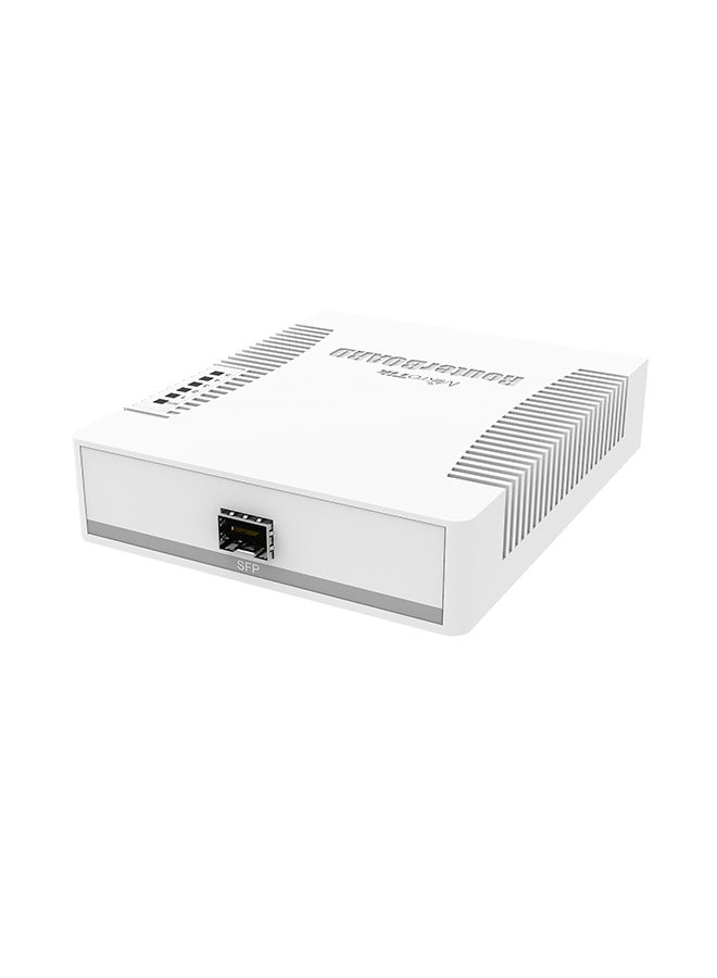مايكروتك سويتش ذكي بـ 5 منافذ جيجابت إيثرنت ومنفذ SFP طراز CSS106-5G-1S أبيض - Image 2