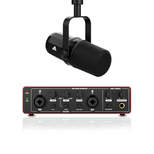 Audio Array Ultimate Podcast Bundle | Dynamic Microphone with USB/XLR Connectivity & 24-Bit/192kHz Audio Interface | Ideal for Podcasting, Streaming, Voice Recording & Content Creation - PB-01 - Image 1