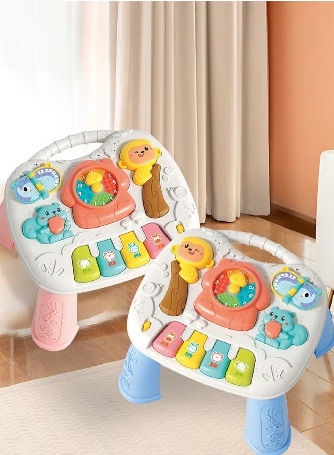 Musical Toys   Baby Toys (6-12 Months) Baby Activity Table, Sensory Toys (1-3 Years Old) Toddler Activity Center Children's Birthday Gift Children's Multifunctional Educational Toy (pink)  - Image 5